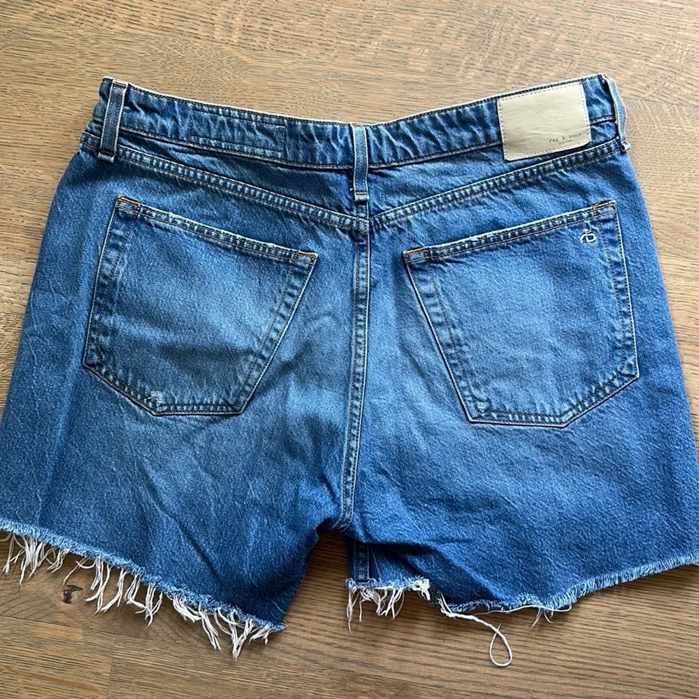 rag & bone Rosa Mid Denim Jean Shorts - Picture 3 of 4